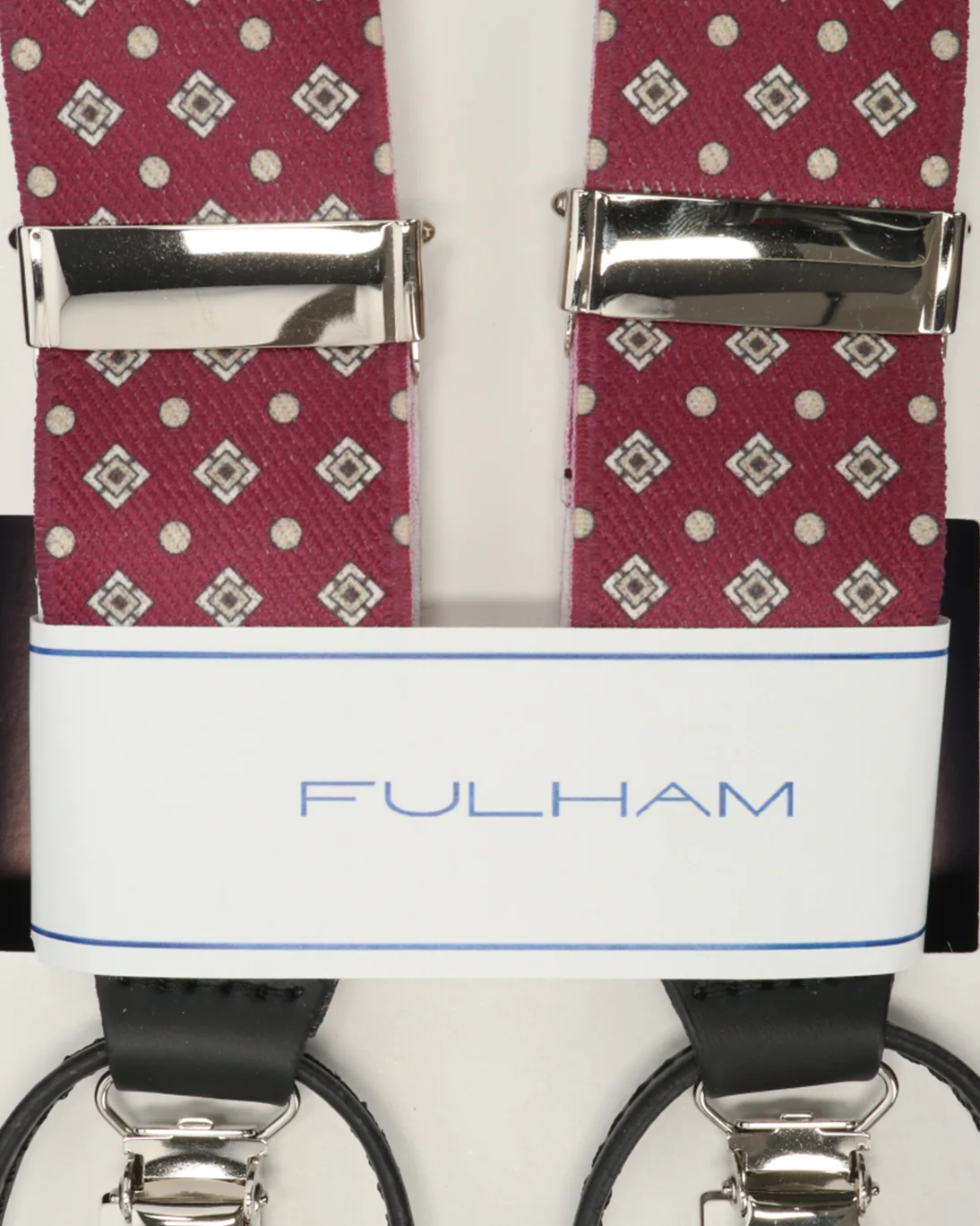 TIRANTES GRANATES CON ESTAMPADO FULHAM