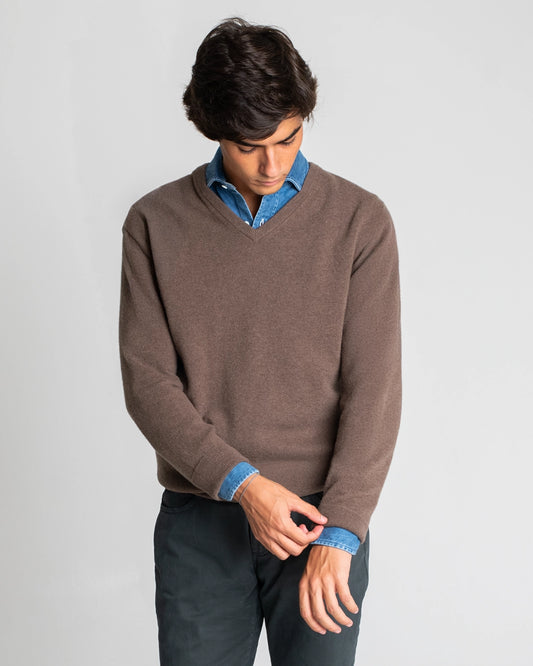 JERSEY DE PICO MARRÓN TWAY