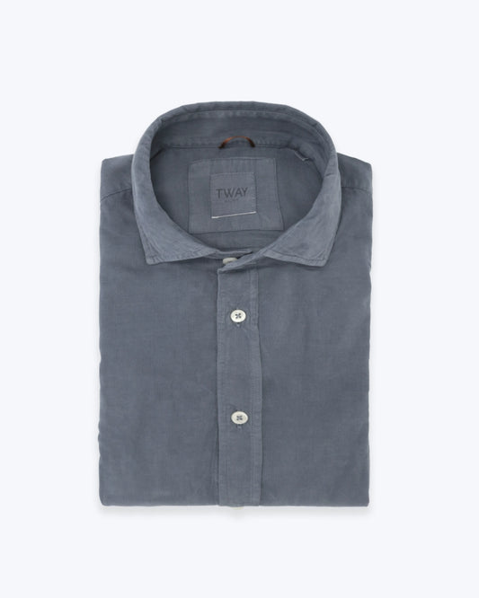 CAMISA DE MICROPANA AZUL CLARO TWAY