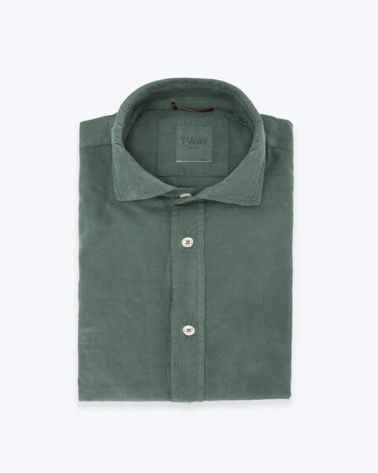 CAMISA DE MICROPANA VERDE TWAY