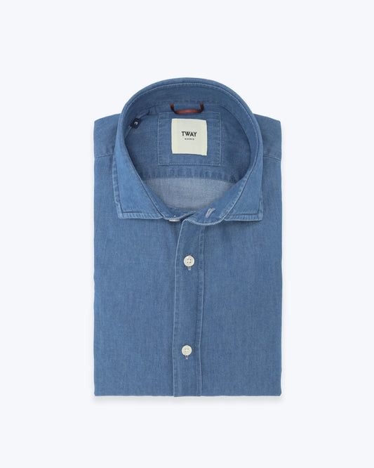 CAMISA DENIM OSCURO TWAY