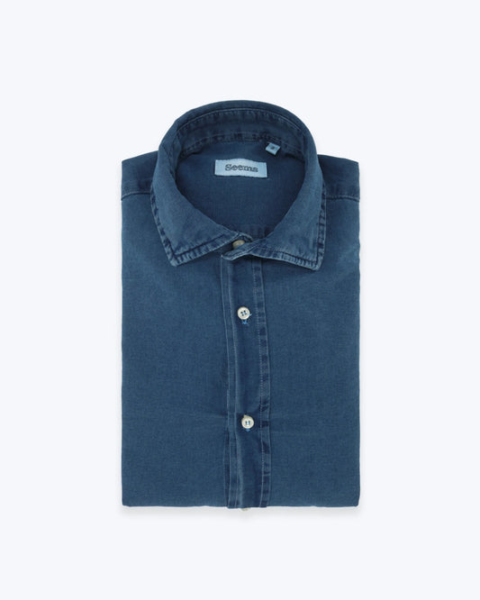 CAMISA DENIM AZUL SEEMS