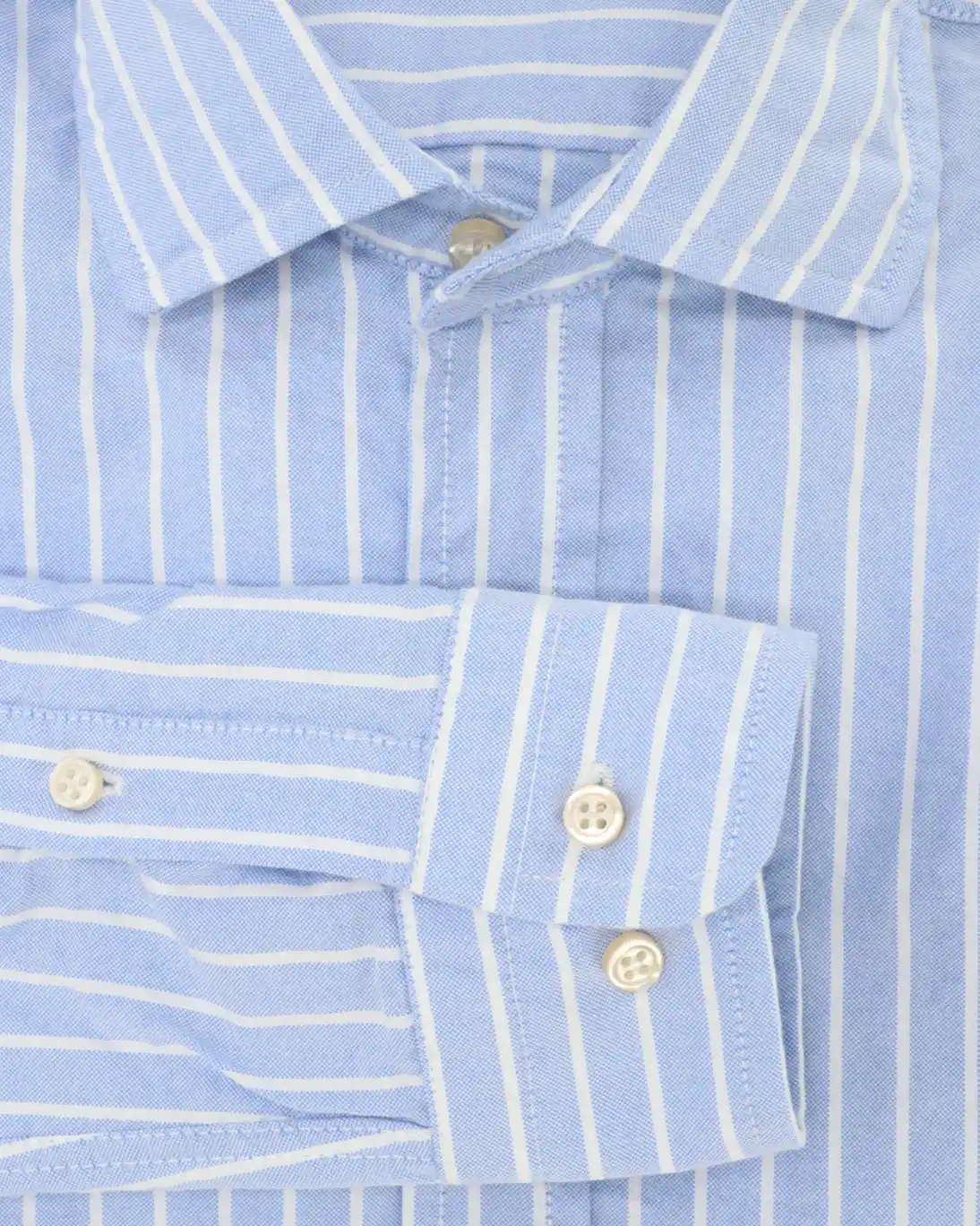 CAMISA AZUL DE RAYA BLANCA SEEMS
