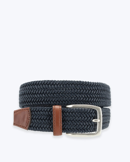 CINTURÓN TRENZADO ELÁSTICO AZUL TWAY