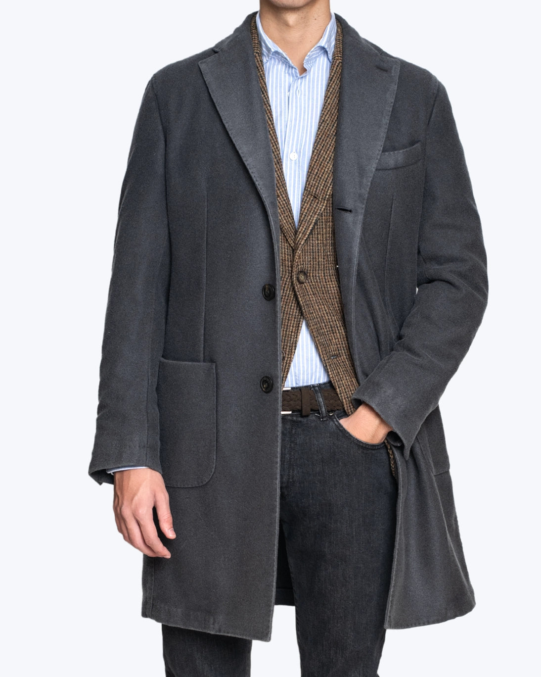 ABRIGO GRIS DE LANA L.B.M. 1911