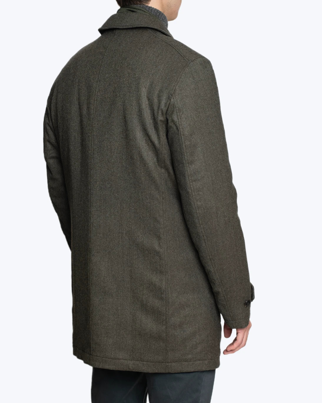 ABRIGO VERDE DE LANA MAXIMILIAN