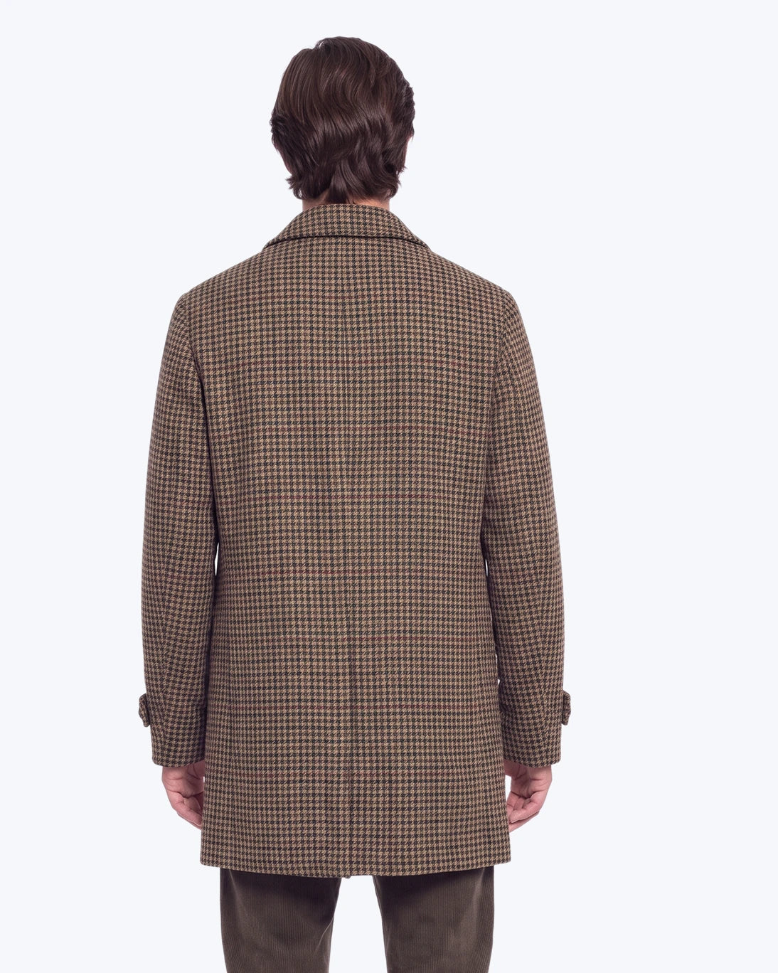 ABRIGO DE CUADROS MARRÓN OLIVA CAMPLIN