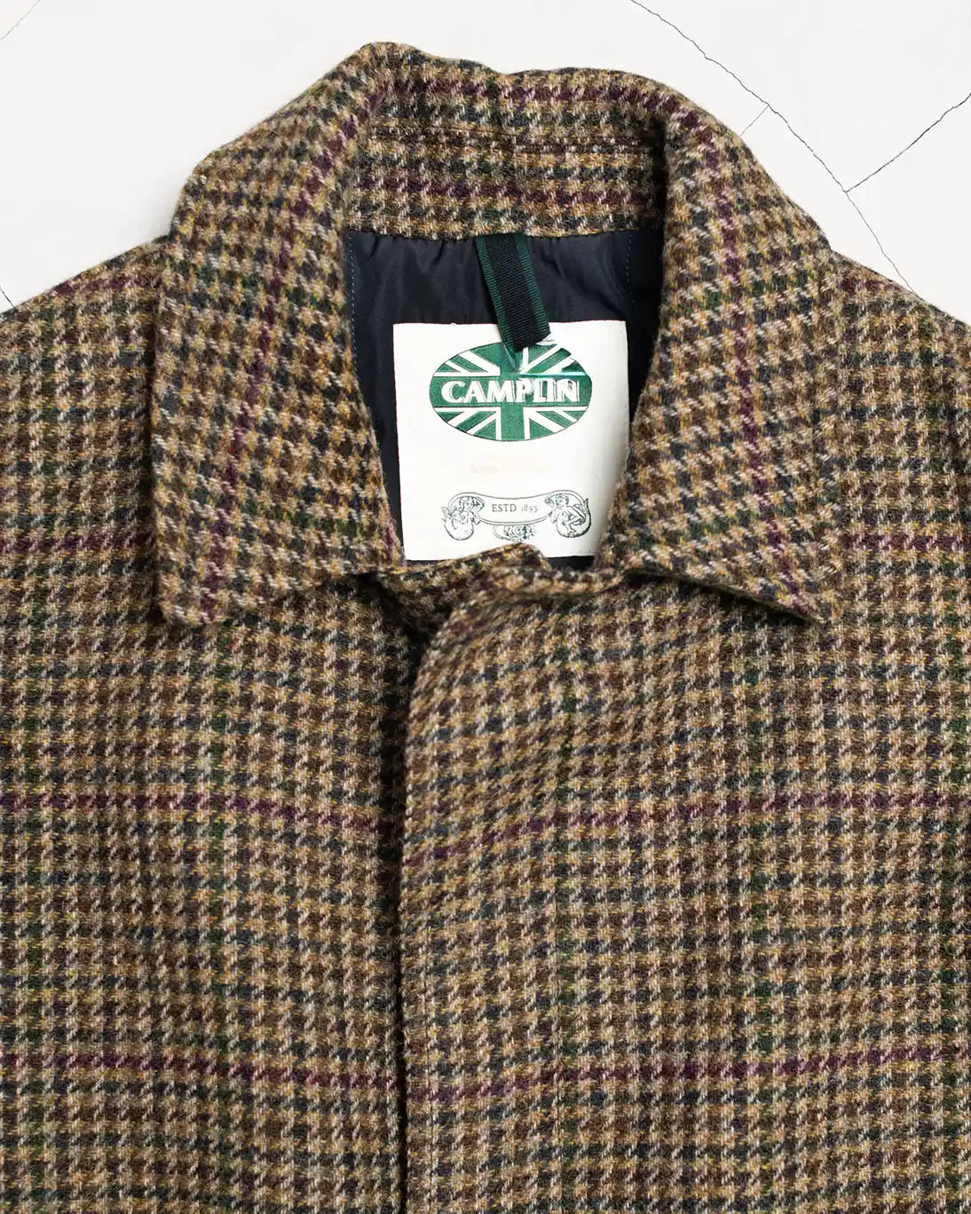 ABRIGO DE CUADROS MARRÓN OLIVA CAMPLIN