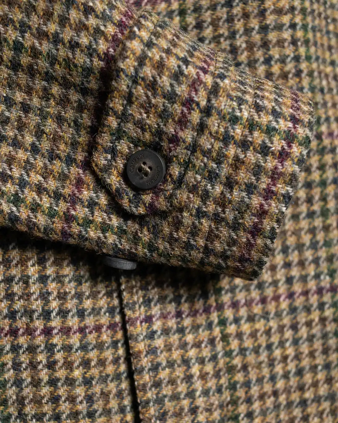 ABRIGO DE CUADROS MARRÓN OLIVA CAMPLIN