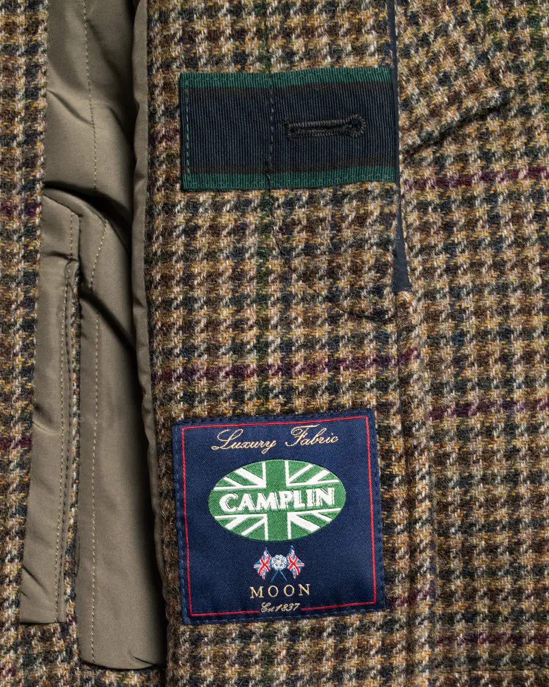 ABRIGO DE CUADROS MARRÓN OLIVA CAMPLIN