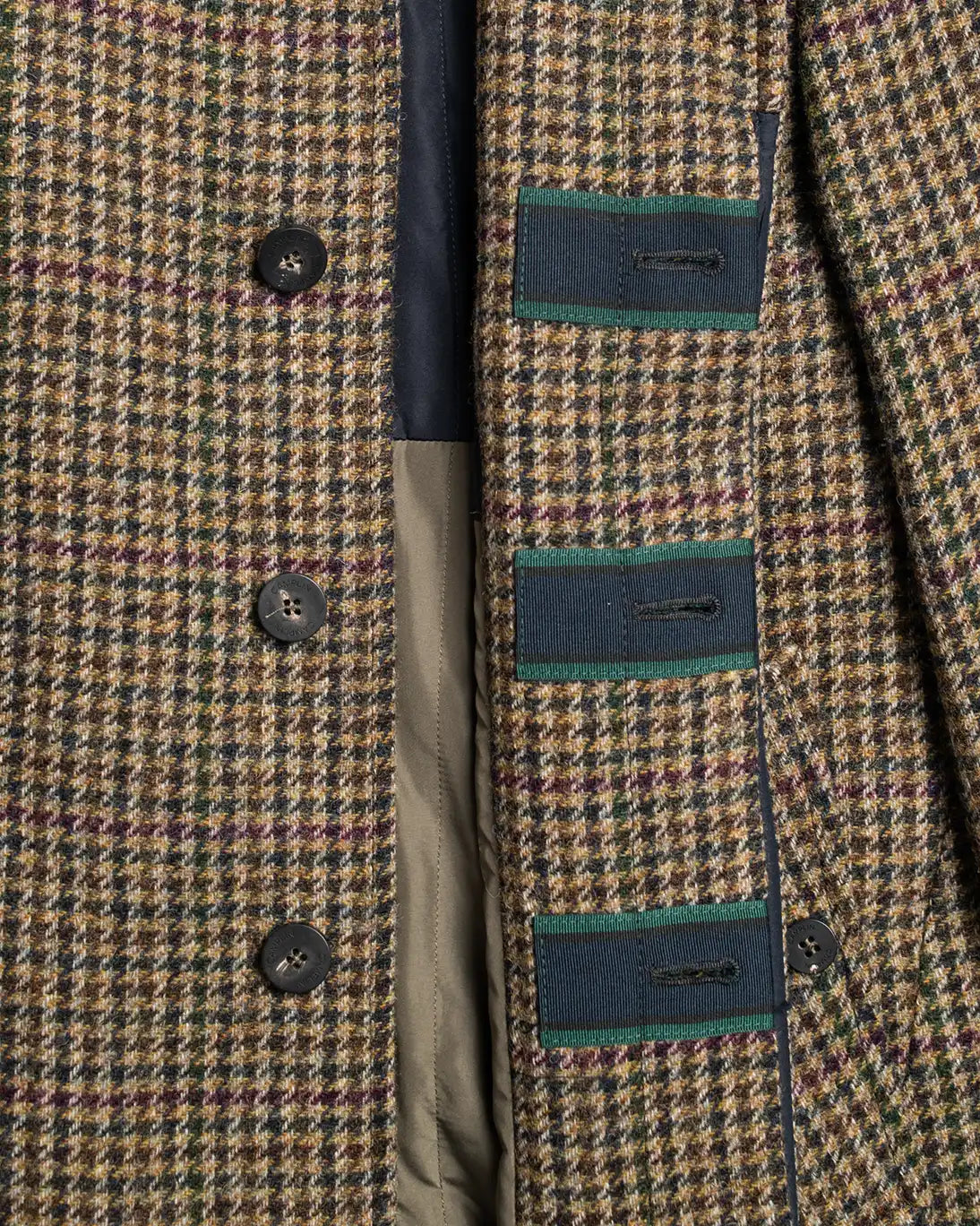 ABRIGO DE CUADROS MARRÓN OLIVA CAMPLIN