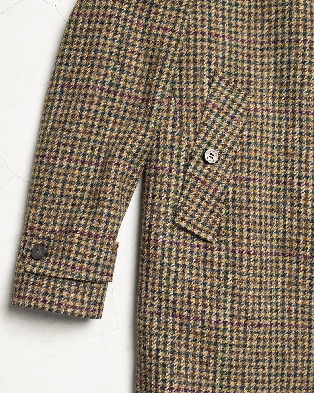 ABRIGO DE CUADROS MARRÓN OLIVA CAMPLIN