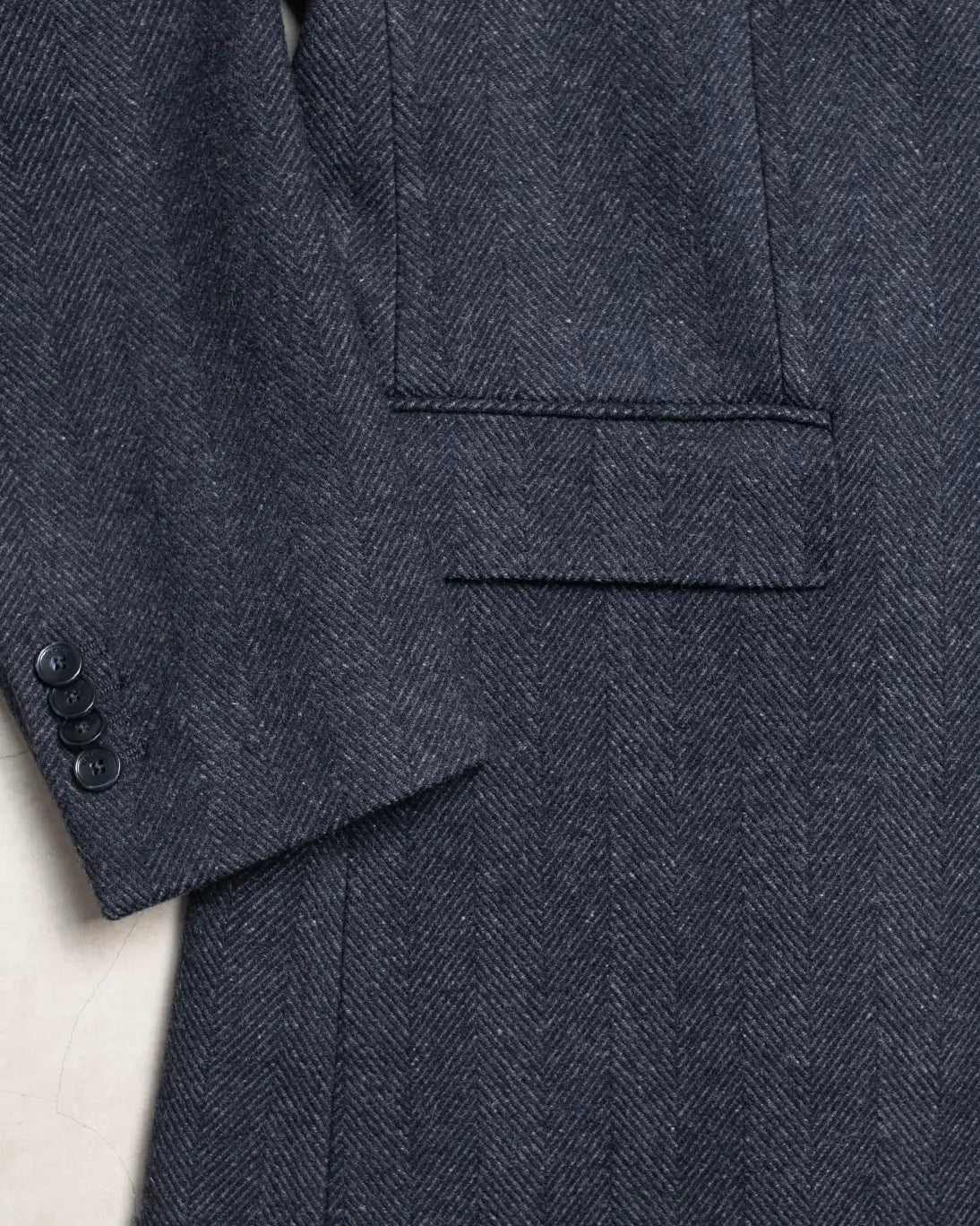 ABRIGO DE ESPIGA NAVY PAOLONI