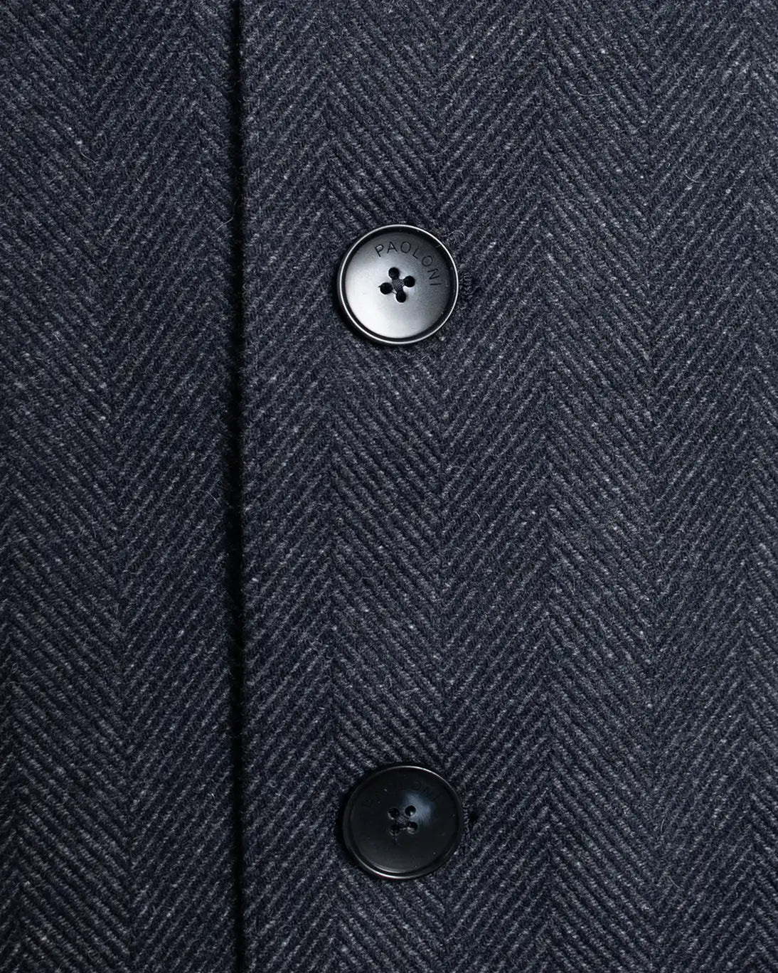 ABRIGO DE ESPIGA NAVY PAOLONI