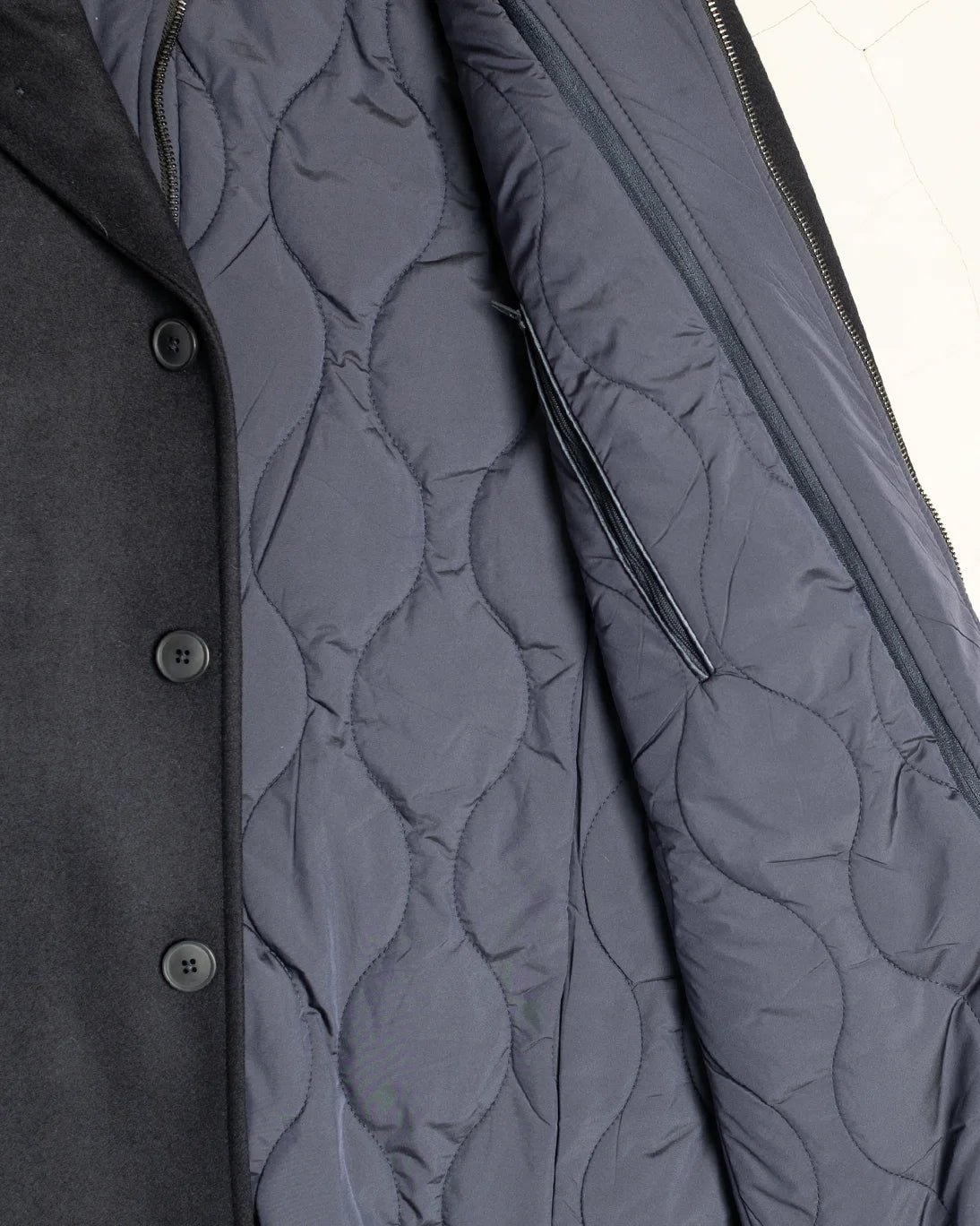 ABRIGO HOMEWARD CON CHALECO INTERIOR NAVY