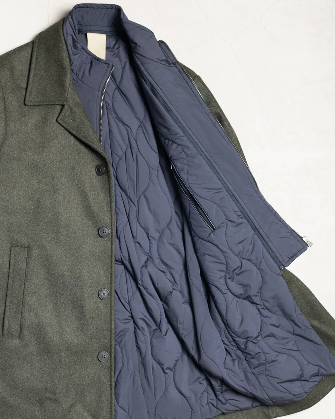 ABRIGO CON PETO ACOLCHADO VERDE HOMEWARD