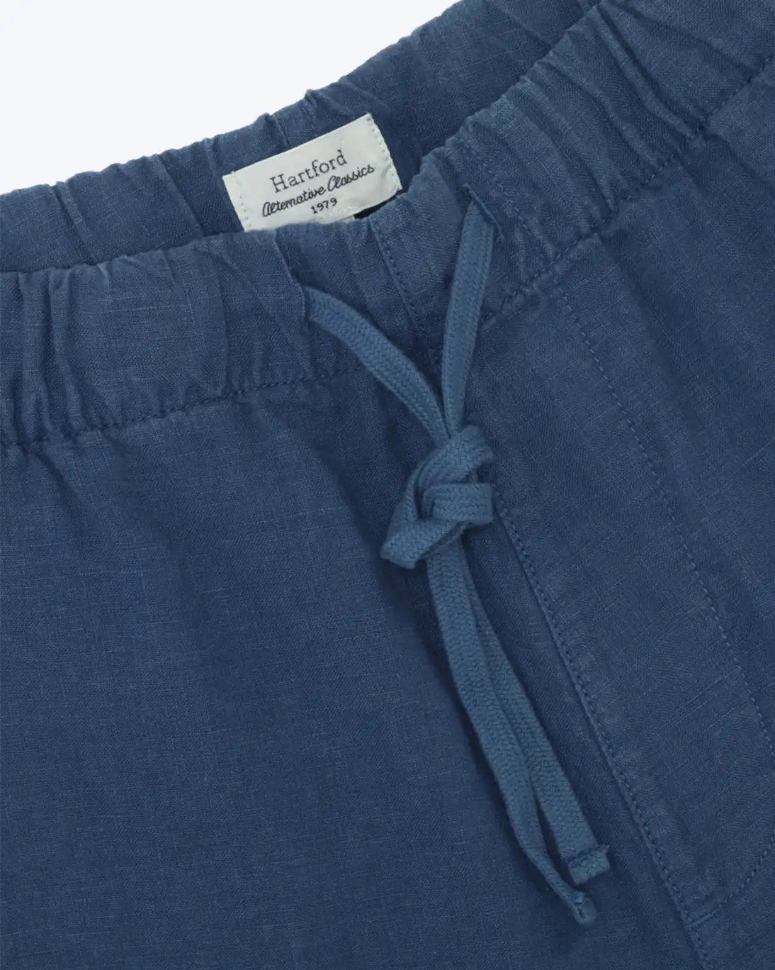 BERMUDAS DE LINO AZUL HARTFORD