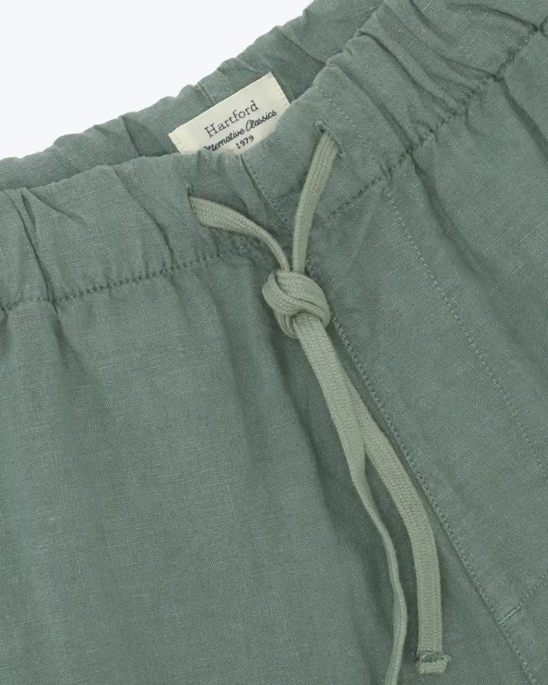 BERMUDAS DE LINO VERDE HARTFORD