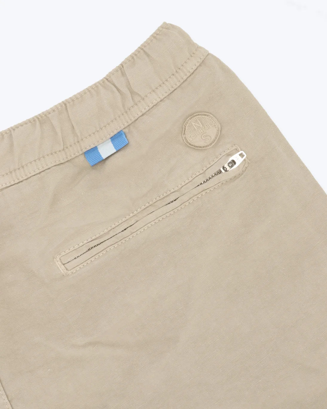 BERMUDAS BEIGE CON LINO NORTH SAILS