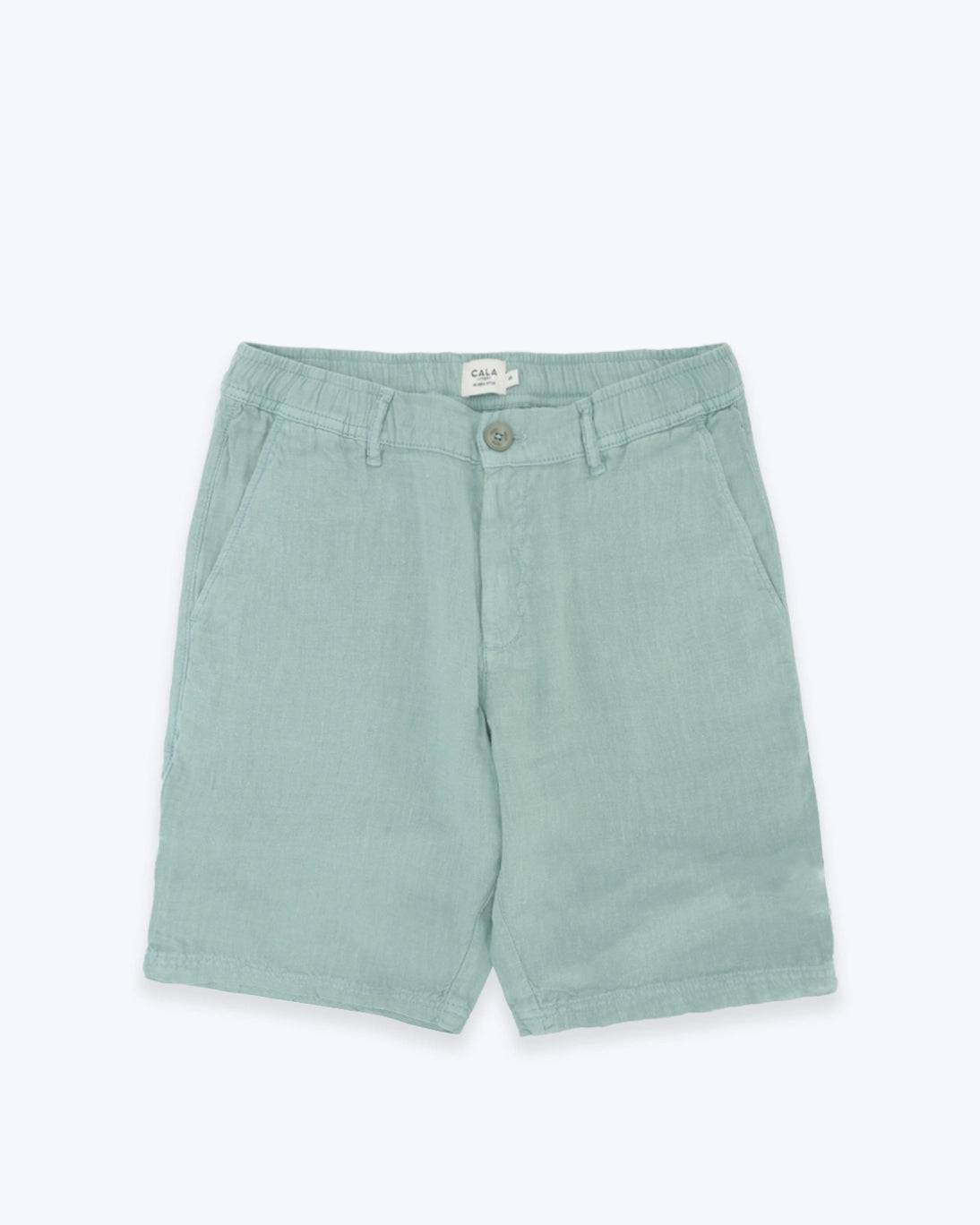 BERMUDAS DE LINO VERDE AGUA CALA 1789