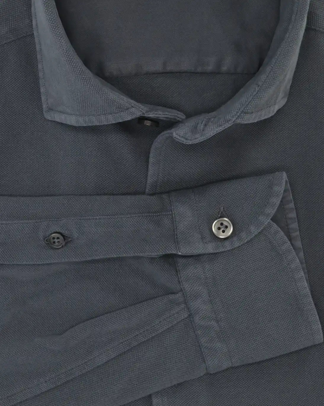 CAMISA DE PIQUÉ GRIS OSCURO SONRISA