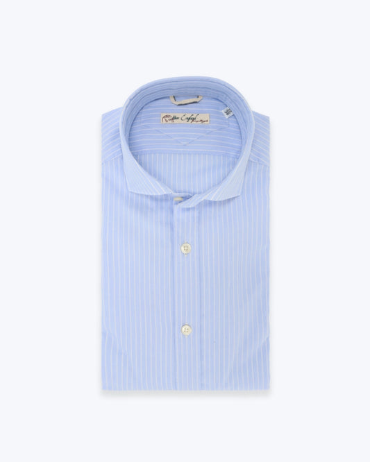 CAMISA AZUL CON RAYAS NEW ENGLAND