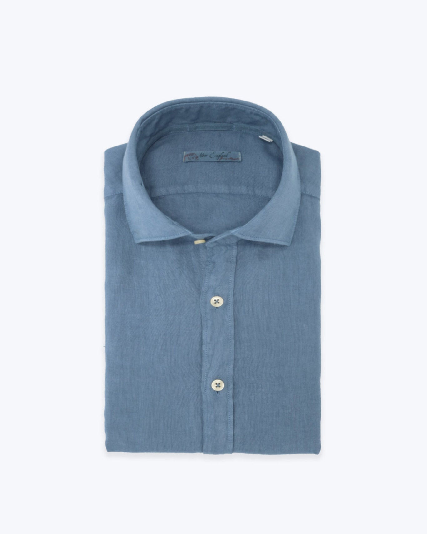 CAMISA LINO AZUL DENIM NEW ENGLAND