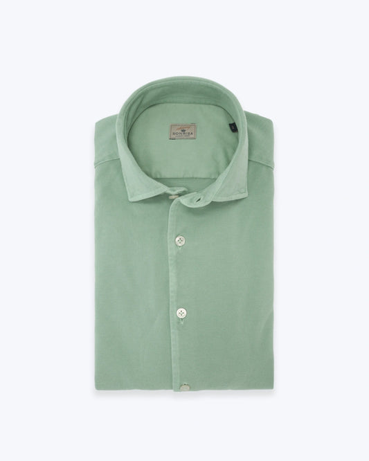 CAMISA DE PIQUÉ VERDE CLARO SONRISA