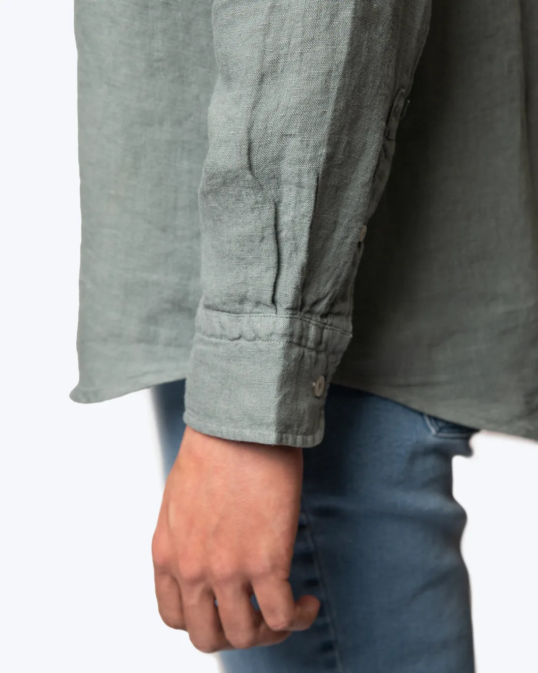 CHEMISE EN LIN VERTE TWAY