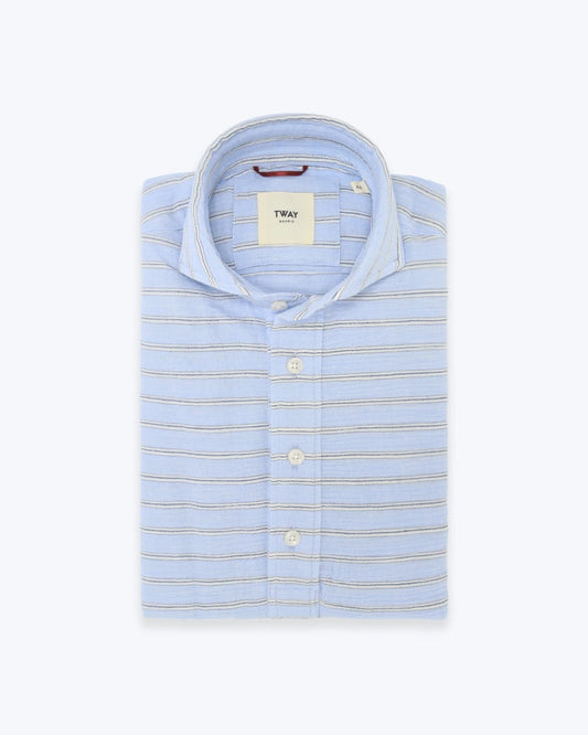 CAMISA POLERA CON RAYAS TWAY