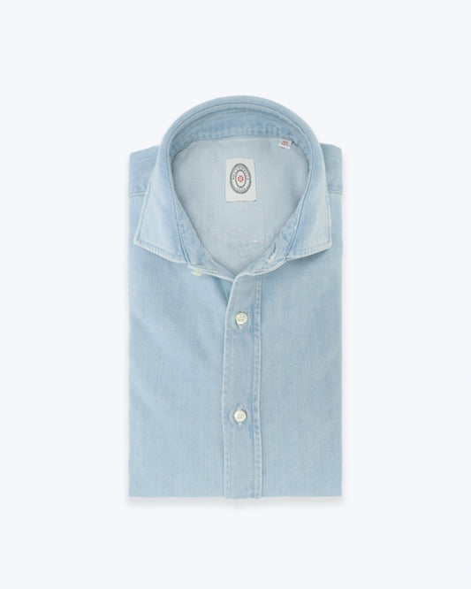 CAMISA GRUESA DENIM CLARO BOLZONELLA