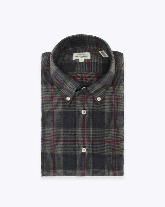 CAMISA ESCOCESA GRIS DE FRANELA HARTFORD