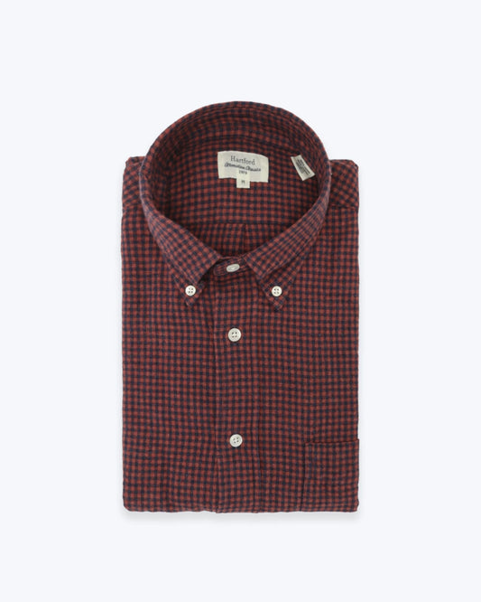 CAMISA DE CUADROS ROJOS Y NAVYS HARTFORD