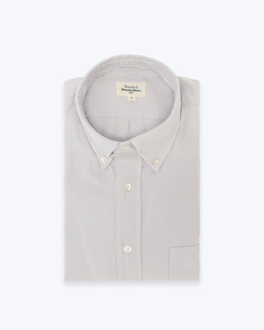 CAMISA CON CUELLO ABOTONADO GRIS CLARO HARTFORD