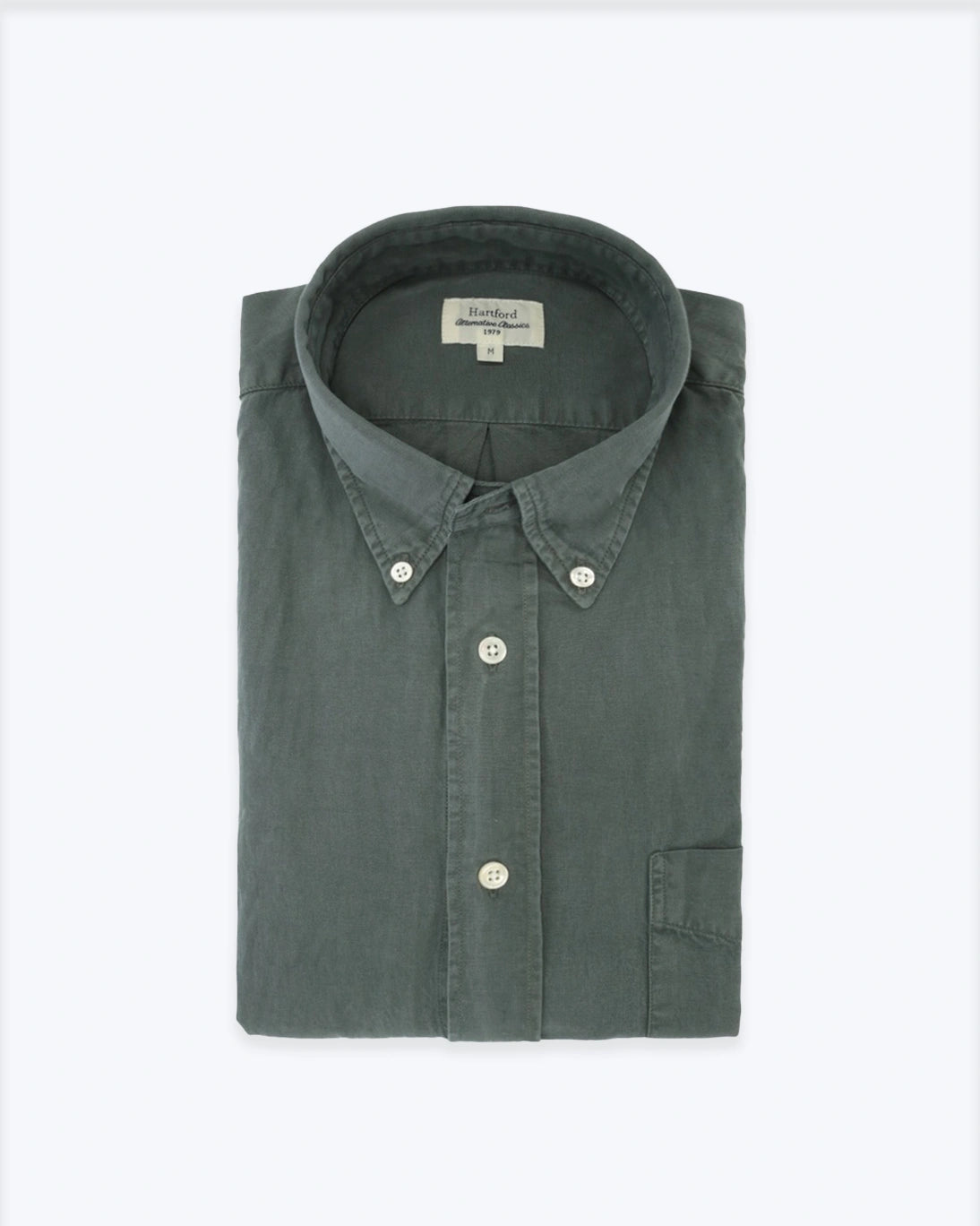CAMISA VERDE  CON BOLSILLO HARTFORD