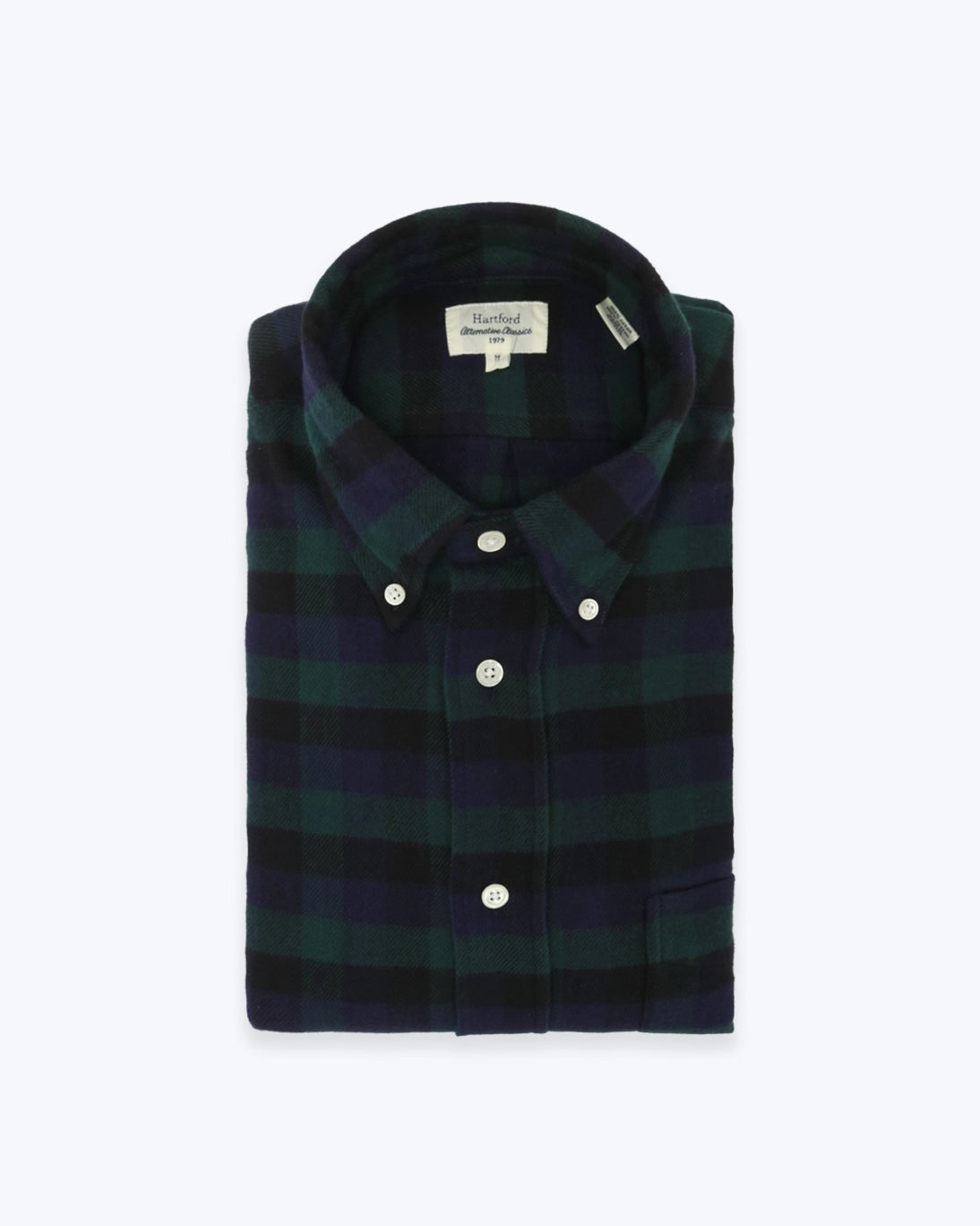 CAMISA ECOCESA AZUL Y VERDE HARTFORD