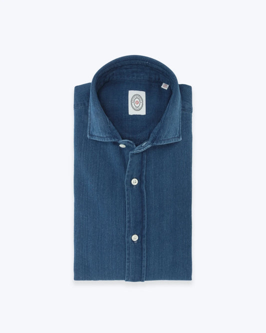 CAMISA DENIM OSCURA BOLZONELLA