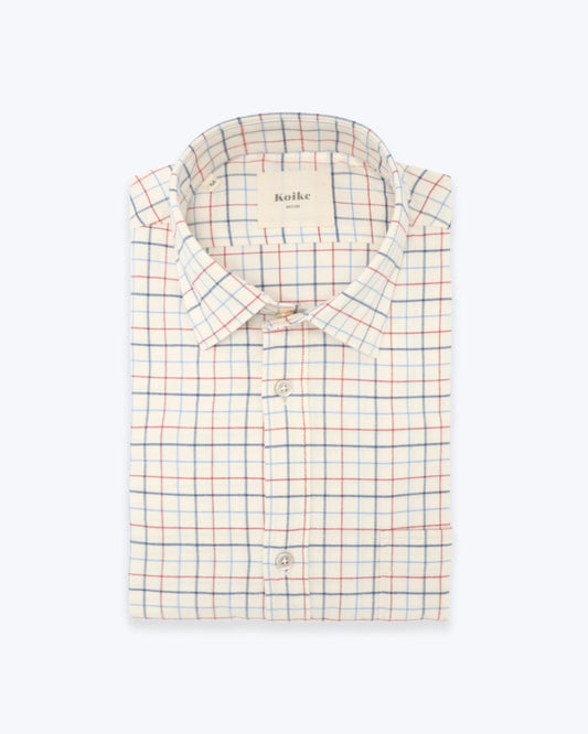 CAMISA DE CUADROS CON BOLSILLO KOIKE