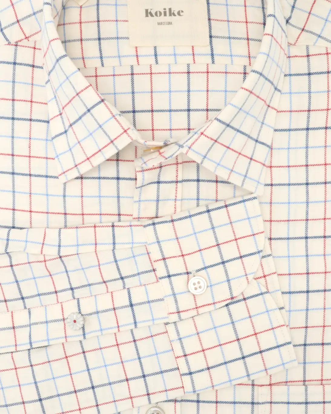 CAMISA DE CUADROS CON BOLSILLO KOIKE