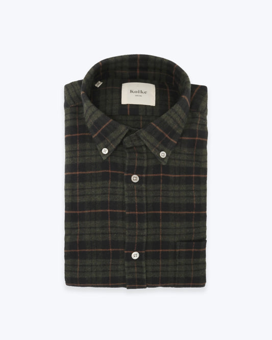 CAMISA ESCOCESA CON CUELLO ABOTONADO KOIKE