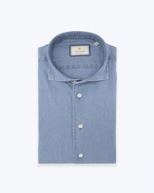 CAMISA DENIM CLARO BASTONCINO
