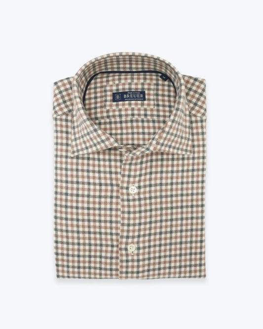 CAMISA DE CUADROS BEIGE BREUER