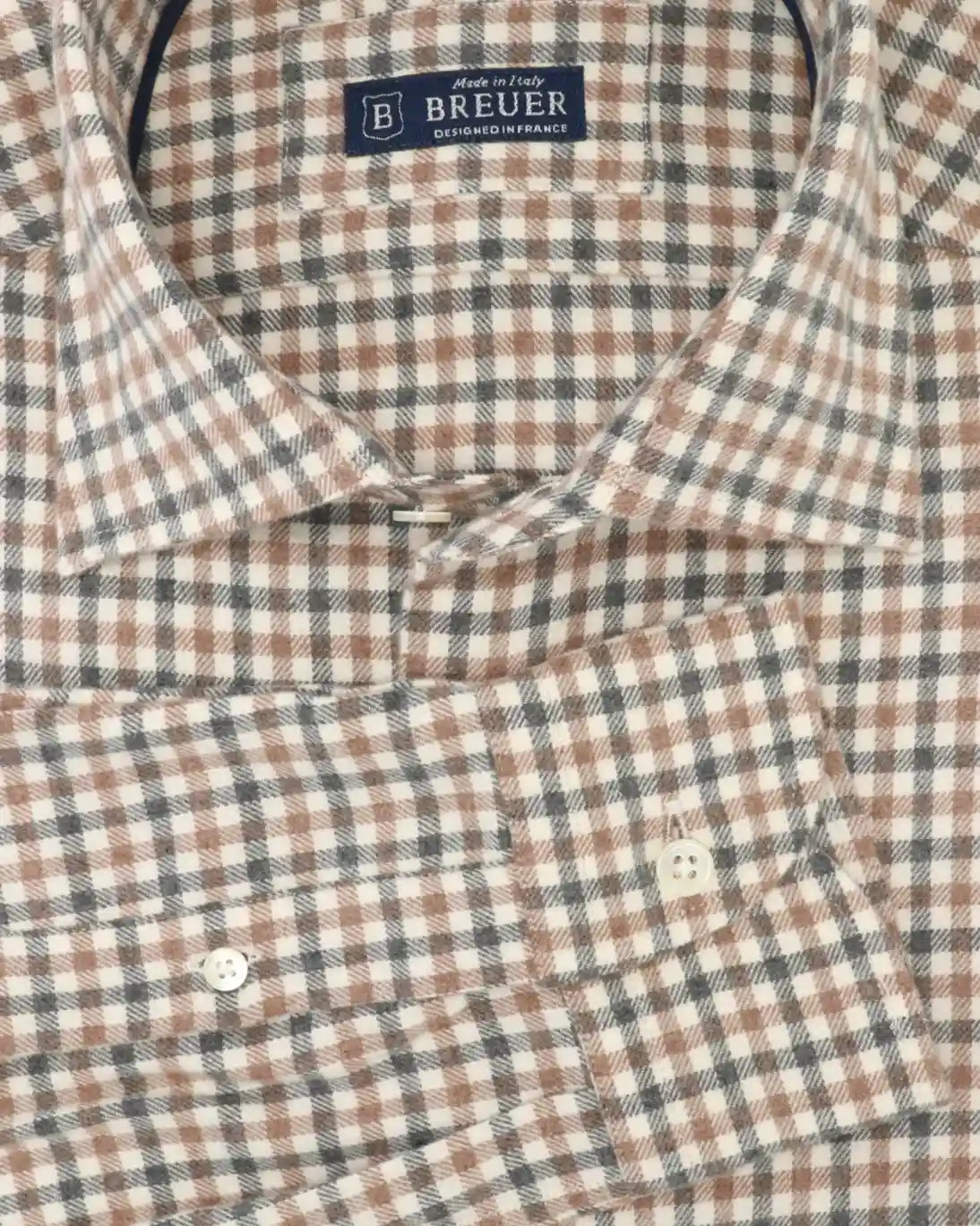 CAMISA DE CUADROS BEIGE BREUER