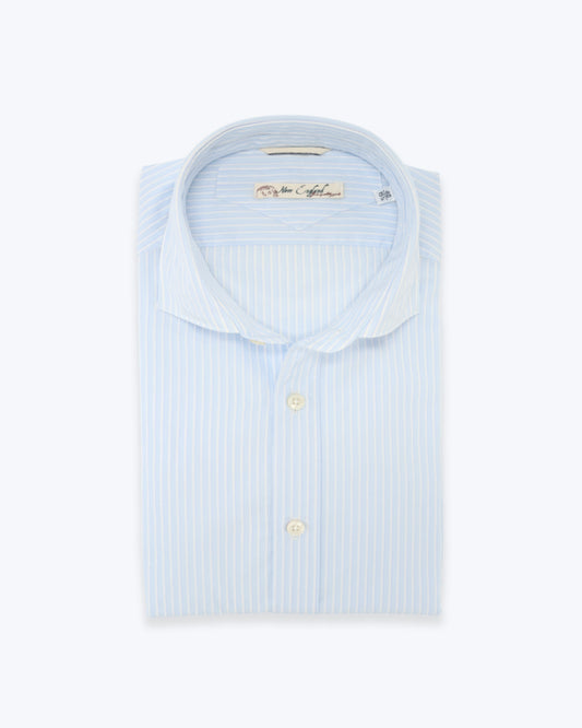 CAMISA RAYAS AZUL CLARO NEW ENGLAND