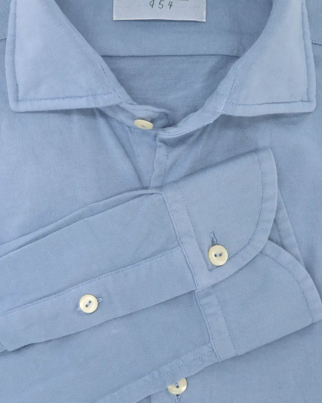 CAMISA JERSEY AZUL CLARO TINTORIA MATTEI