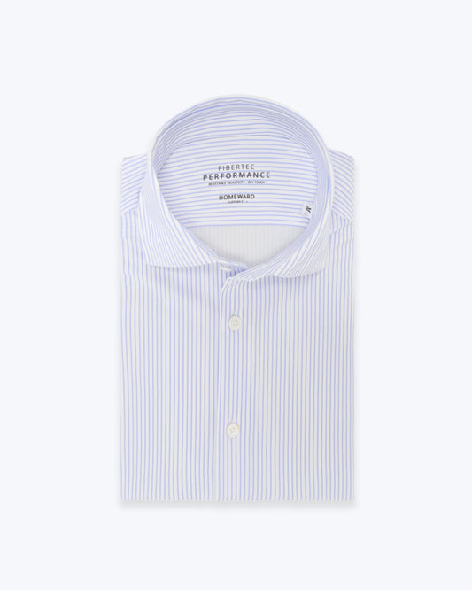 CAMISA BLANCA CON RAYAS AZULES HOMEWARD