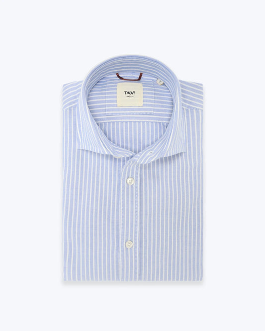 CAMISA DE RAYAS AZULES TWAY