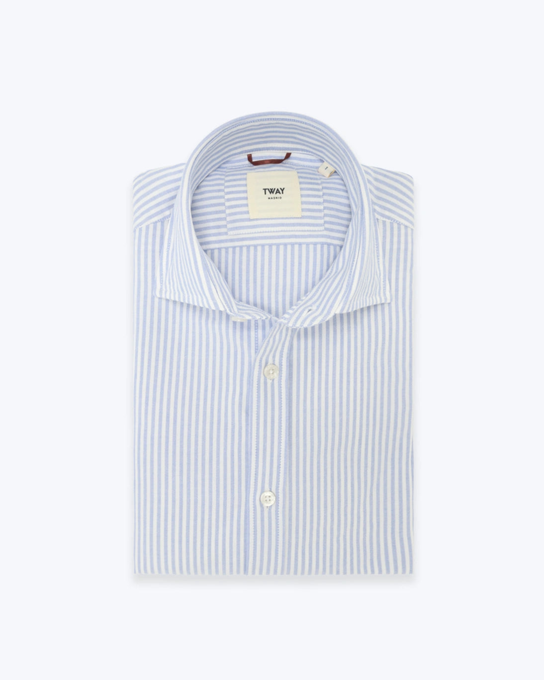 CAMISA DE RAYAS AZUL CLARO TWAY