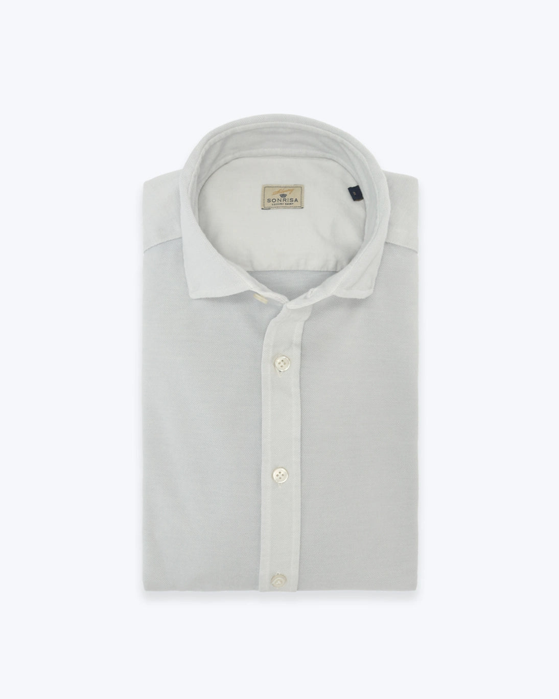 CAMISA DE PIQUÉ GRIS SONRISA