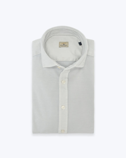 CAMISA DE PIQUÉ GRIS SONRISA